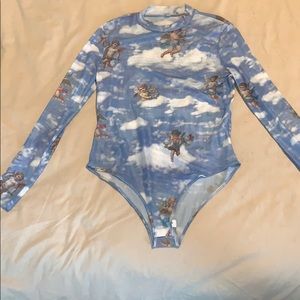 Cupid Cherub Sheer Bodysuit